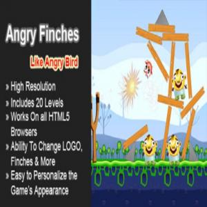 Angry Finches Funny HTML5 Jeu
