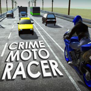 Verbrechensmoto Rennfahrer