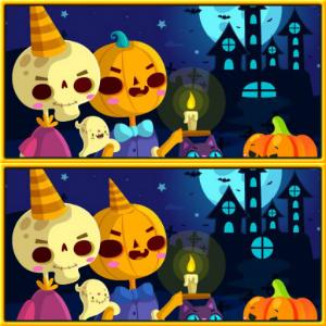 Trouver des différences Halloween