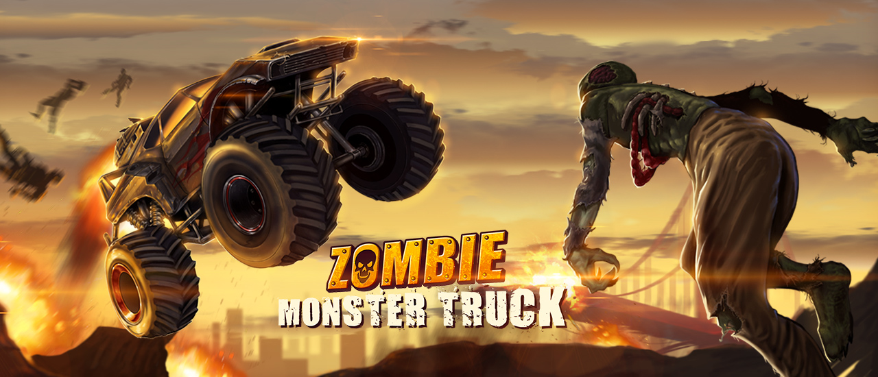 Camion de monstre zombie
