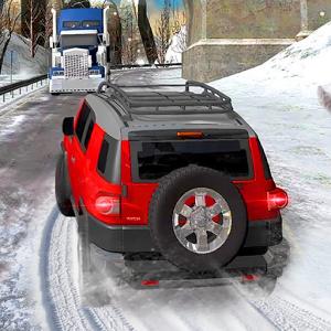 Schwere Jeep Winter fahren