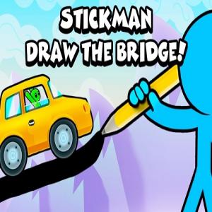Stickman zeichne die Brücke