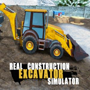 Simulateur d'excavateur réel de construction