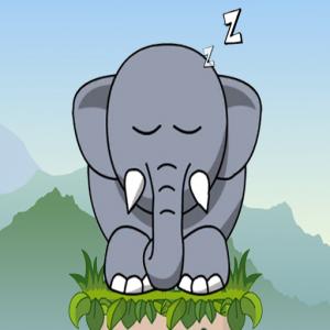 Elefant-Puzzle schnarchen