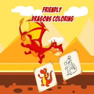 Dragons sympathiques colorant