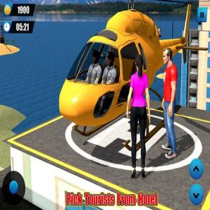 Hubschrauber-Taxi-Touristentransport