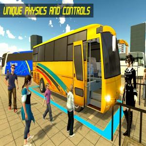 Jeux de bus d'avance de stationnement de bus moderne