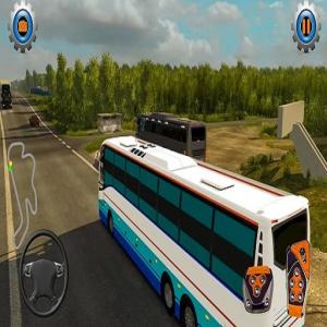 Modernes Stadtbus-Fahrsimulator-Spiel