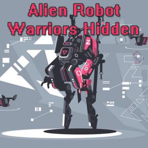 Alien Roboter Warrior versteckt