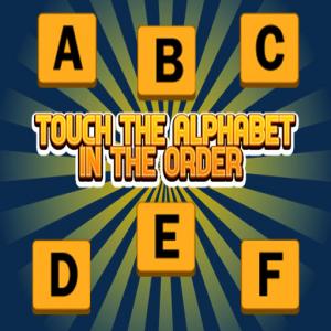 Touchez l'alphabet dans l'oder