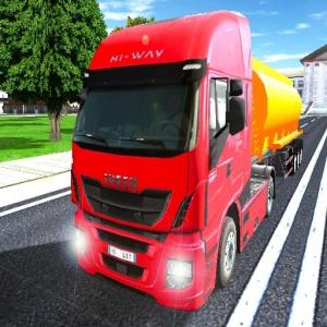Simulateur de camion de conduite de la ville 3D