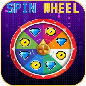 Pixel-Waffen-Spin-Rad verdienen Sie Edelsteinmünzen