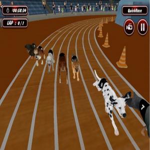 Echter Hund Racing Simulator Spiel 2020