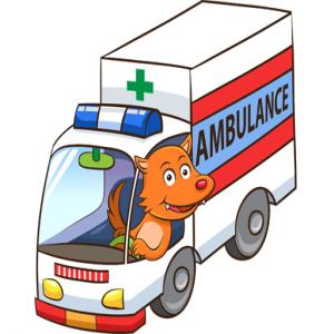 Puzzle d'ambulance de dessin animé