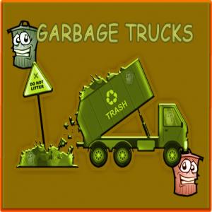 Camions à ordures corbeilles cachées