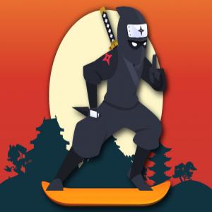 Lava und Ninja-Skateboard