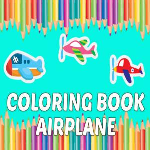Книжка-розмальовка Літак для дітей освіта