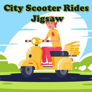 City Scooter reitet Jigsaw