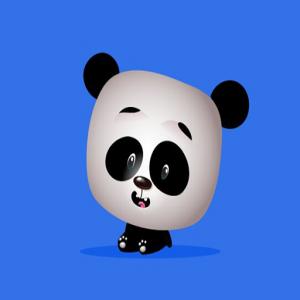 Nette Panda-Gedächtnisherausforderung