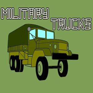 Розмальовка Військові вантажівки