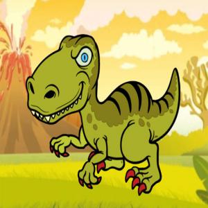 Раскраска забавные динозавры ледникового периода