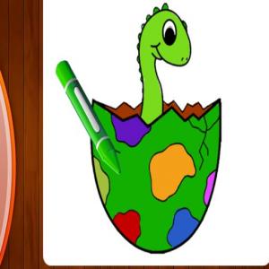 Книжка-раскраска динозавров, часть 1