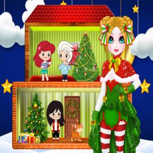 Різдвяний ляльковий будинок принцеси