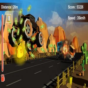Wurious Road Game: Niedriges Poly-Racing