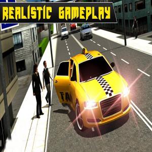 Crazy Taxi Car Simulation Spiel 3D