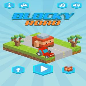 Blocky Road Runner Игра 2D