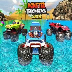 Monster Truck Water Surfing: Jeux de course de camion