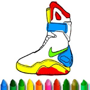 Раскраска обуви BTS