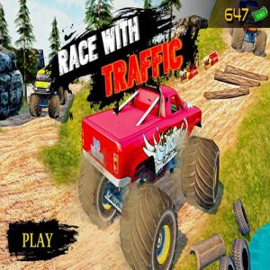 Ultimate Monterruck Race avec trafic 3D