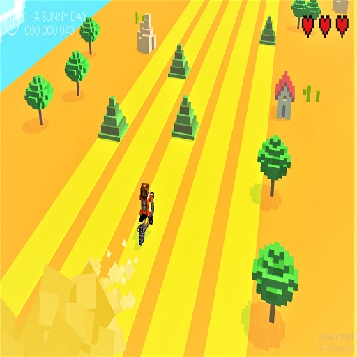 Infinite Bike Runner Spiel 3D