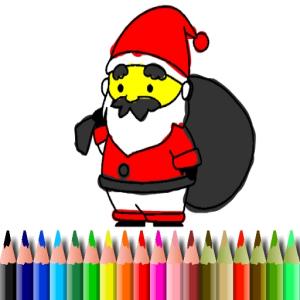 Раскраска Санта-Клаус BTS