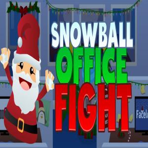 Combat de bureau de boule de neige