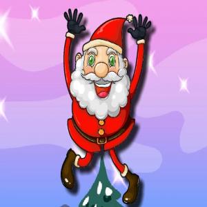 Санта-Клаус прыгает приключение