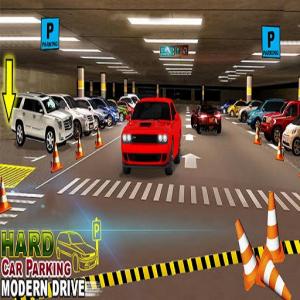 Жорстка стоянка для автомобілів Сучасна гра на 3D