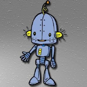 Jigsaw de robot de dessin animé