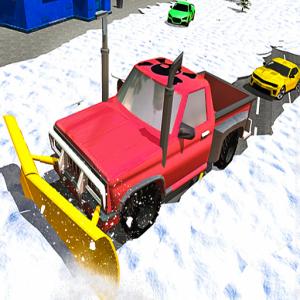 Chasse-neige hiver jeep conduite