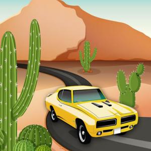 Автомобильная гонка в пустыне