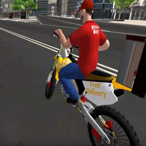 Livraison de pizza à vélo de moteur 2020