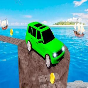 Unmögliches Jeep Racing-Spiel: verrückte Tracks