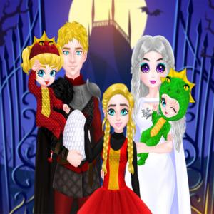 Хелловінський костюм родини принцес