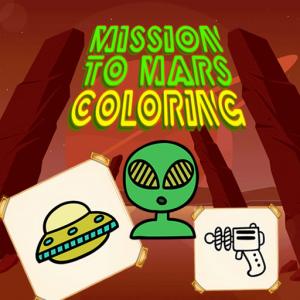Mission de Mars Coloriage