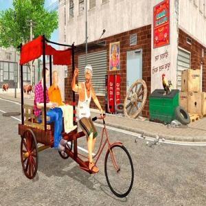 Городской общественный велосипедный симулятор вождения на рикше