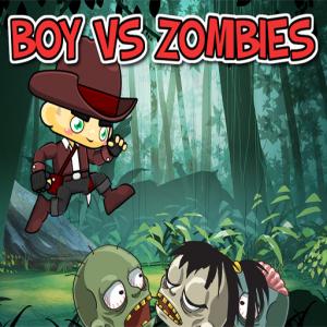 Junge vs Zombies.