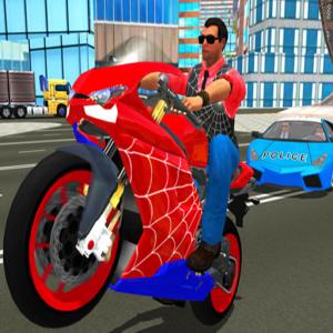 Велосипедный симулятор героя-трюка-паука 3d
