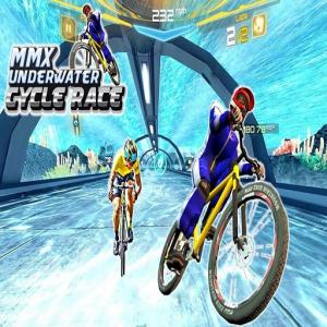 Unterwasser-Fahrrad-Rennstrecken: BMX Unmöglicher Stunt