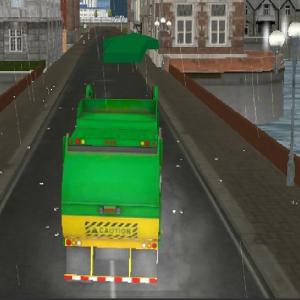 Ordures de camion d'Amsterdam